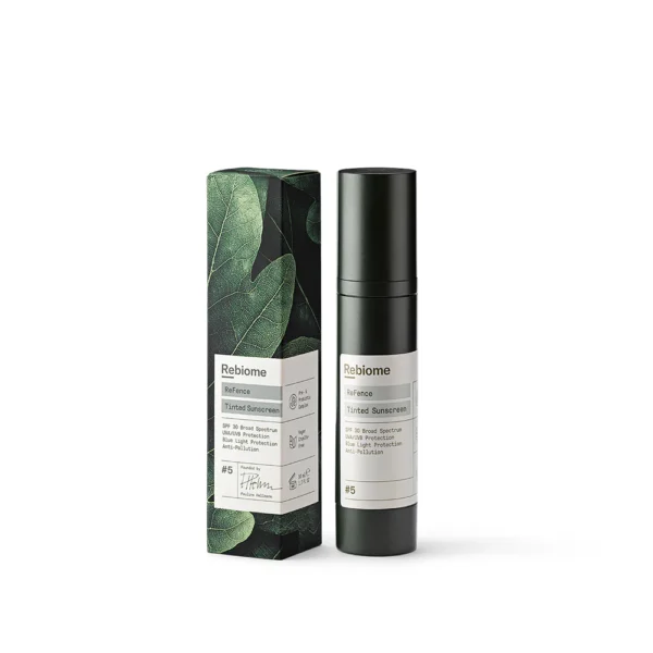 Rebiome ReFence Tinted Sunscreen SFP 30 met verpakking