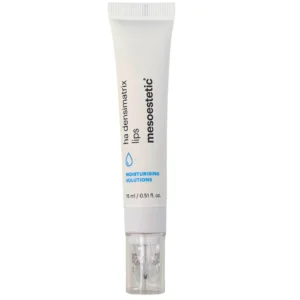 Mesoestetic HA Densimatrix gezichtsserum en lippenbalsem samen